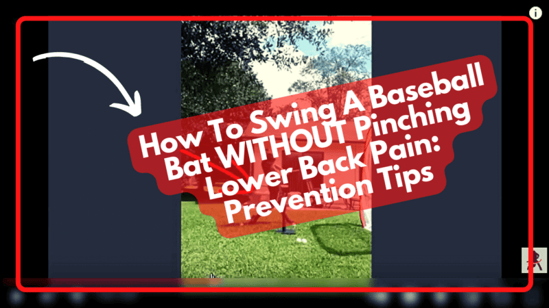 Swinging A Baseball Or Softball Bat Pinching Lower Back Pain