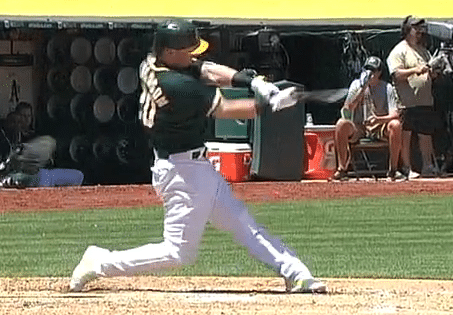 Hitting a Baseball: Josh Donaldson just past impact