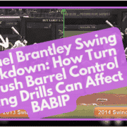 Michael Brantley Swing Breakdown Turn Vs Push Barrel Control