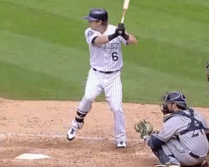 Corey Dickerson "floating" to his Fight Position