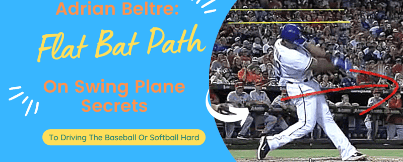 Discover the flat bat path baseball and softball (slow pitch too!) line drive hitting drill secrets to setting the spine angle to get on swing plane of the pitch.  Learn beginner tips on how to get better at batting by yourself.