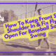 How To Keep Front Side Shoulder In & Fix Flying Open For Baseball Softball Swing