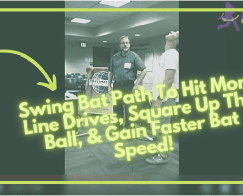 Swing Bat Path To Hit More Line Drives, Square Up The Ball, & Gain Faster Bat Speed!