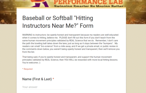 Hitting Training For Baseball & Softball Swing Trainers | Hitting Performance Lab