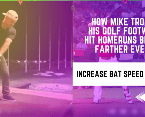 How Mike Trout Uses His Golf Footwork To Hit Homeruns Better & Farther Every Time