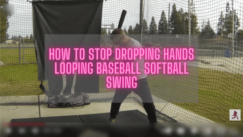 How To Stop Dropping Hands Looping Baseball Softball Swing