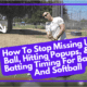 How To Stop Missing Under Ball, Hitting Popups, & Late Batting Timing For Baseball And Softball