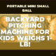 Portable MINI Small Ball Battery Operated Backyard Pitching Machine For Kids Weighs 1-LB Best Youth Baseball & Softball Hand-Eye Coordination Drills