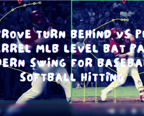 Improve Turn Behind Vs Push Barrel MLB Level Bat Path Modern Swing For Baseball & Softball Hitting