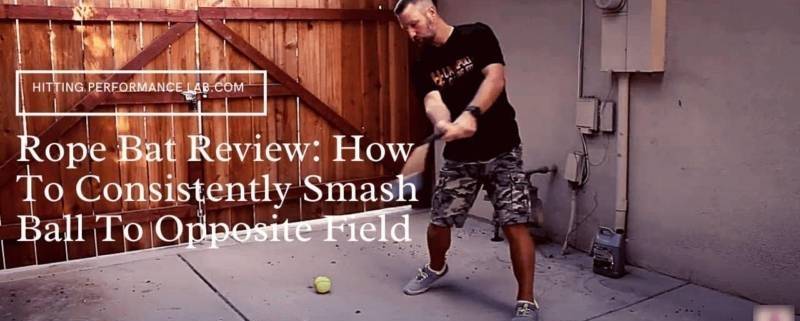 Rope Bat Review Baseball Softball Hitting Training Aid How To Hit To Opposite Field