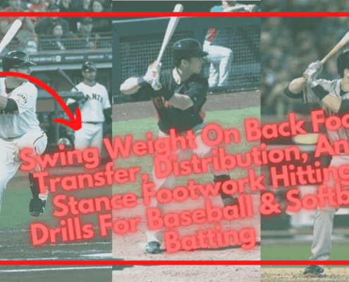 Swing Weight On Back Foot, Transfer, Distribution, And Stance Footwork Hitting Drills For Baseball & Softball Batting