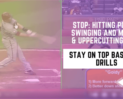 STOP: Hitting Pop-ups, Swinging And Missing, & Uppercutting Swing - Stay On Top Baseball Drills